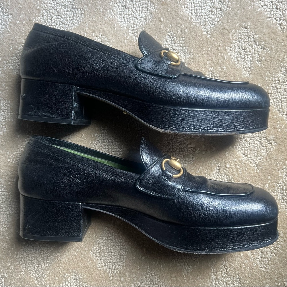Gucci heeled loafers